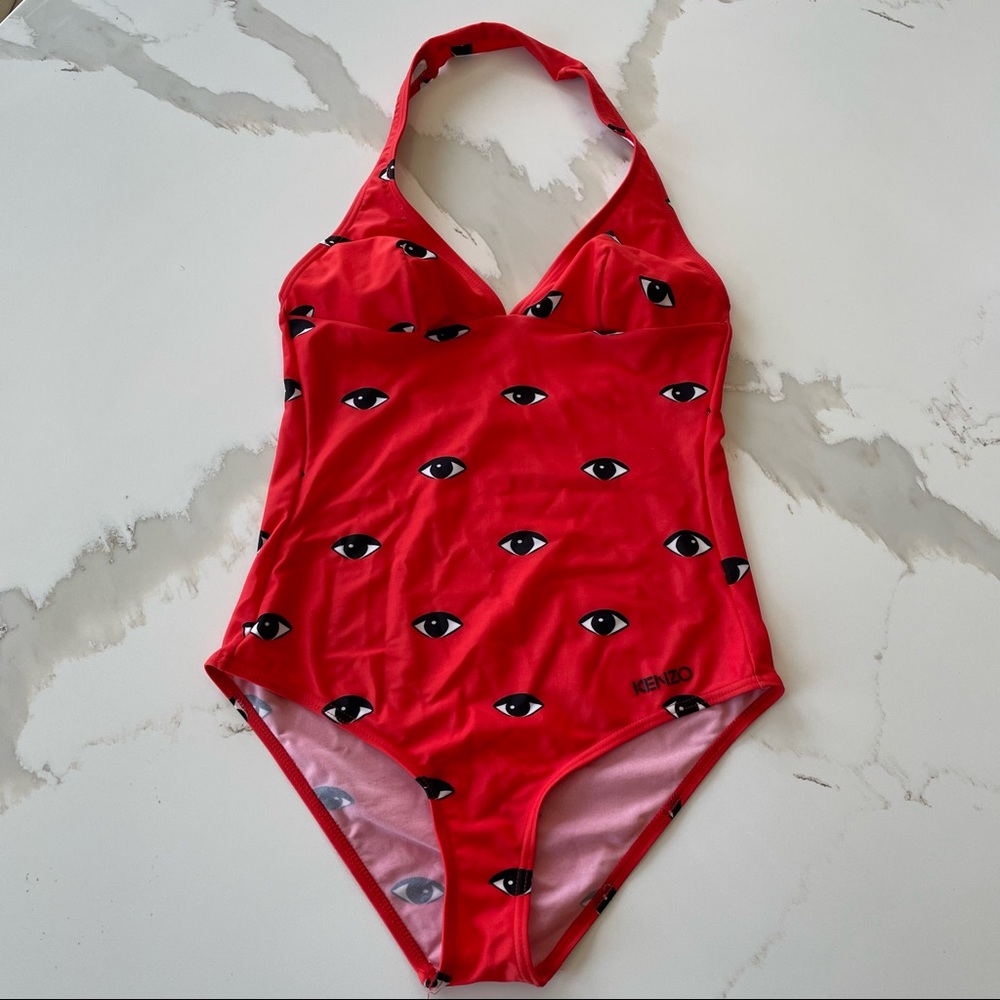 Designer Kenzo bathing suit Iconic print in size small